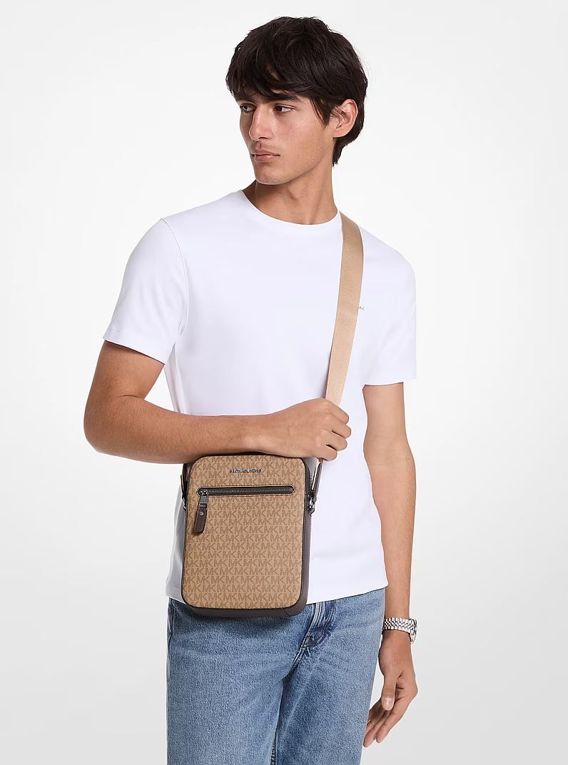 Varick Shoulder Bag with Logos